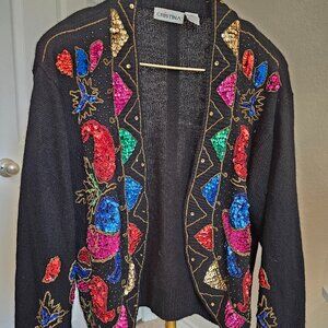 Vintage Cristina Sequin Sweater